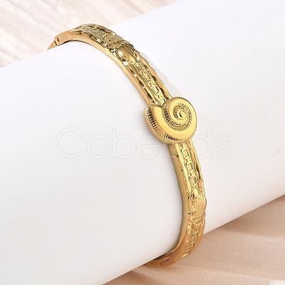 304 Stainless Steel Hinged Cuff Bangles SA-CBAB92B-15G-1