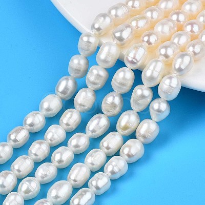 Natural Cultured Freshwater Pearl Beads Strands X-PEAR-N012-07B-1