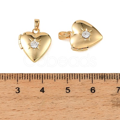Brass Crystal Rhinestone Locket Pendants KK-CBA7157-07G-1