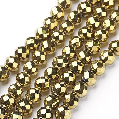 Non-Magnetic Synthetic Hematite Beads Strands X-G-G092-8mm-1-1