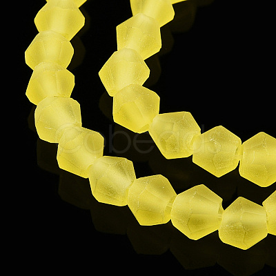 Imitate Austrian Crystal Frosted Glass Beads Strands EGLA-A039-T6mm-MD-1