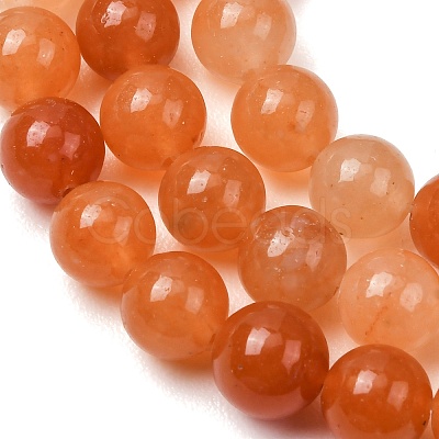 Natural Red Aventurine Beads Strands GSR023-1
