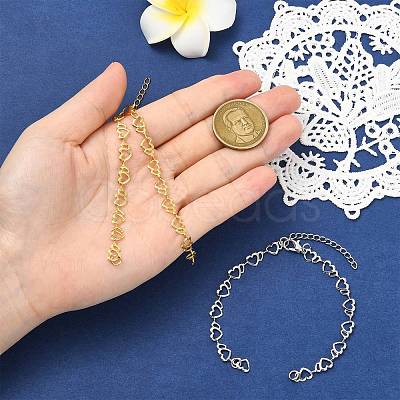 2Pcs Brass End with Chains AJEW-CJ00012-1