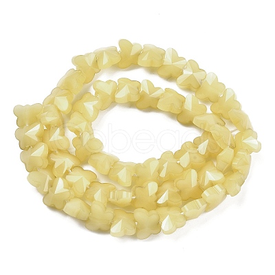 Imitation Jade Glass Beads Strands EGLA-L045-I-A04-1