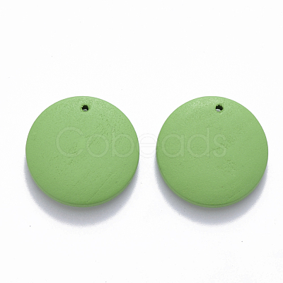 Painted Wood Pendants WOOD-Q040-018A-A05-1