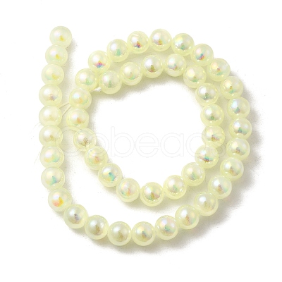 Plating Natural Selenite Beads Strands G-G120-A01-01-04-1