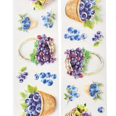 Fruits PET Self-Adhesive Stickers DIY-K074-11C-1