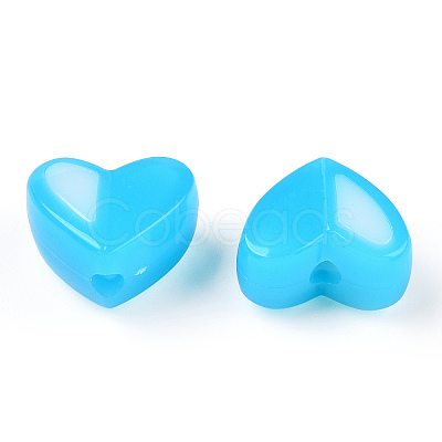 Two Tone Opaque Acrylic Beads SACR-I005-05D-02-1