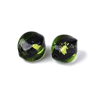 Handmade Silver Foil Glass Beads FOIL-N034-01E-1