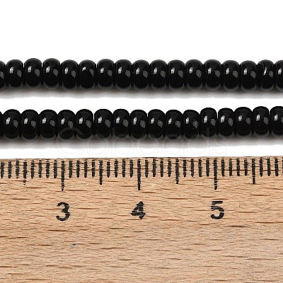 Natural Obsidian Beads Strands G-K343-C44-01-1
