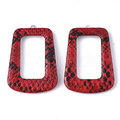 Imitation Leather Pendants WOVE-S118-12-1