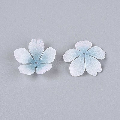 Flower Acrylic Bead Caps SACR-T017-51E-1