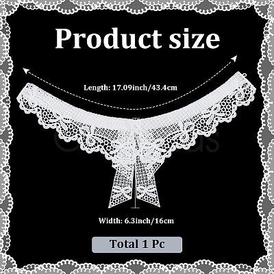 Polyester Women's False Collar DIY-WH20048-074F-1
