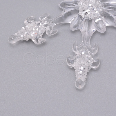 Acrylic Transparent Pendants TACR-WH0001-18-1