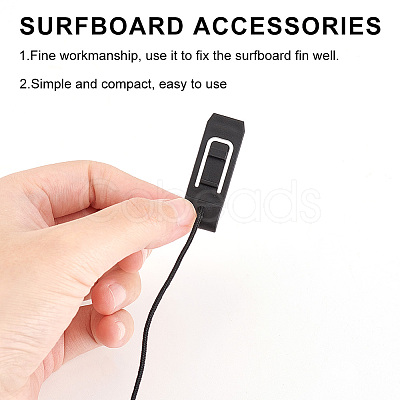 Plastic Sup Split Surfer Paddle Board Fin Clip AJEW-WH0258-882-1