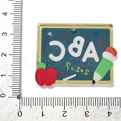 Teachers' Day Resin Pendants RESI-M037-04C-1