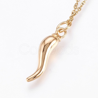 304 Stainless Steel Pendant Necklaces NJEW-P224-11-1