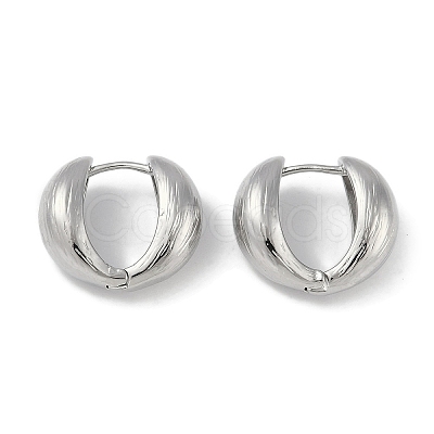 Brass Hoop Earrings EJEW-L292-020P-1