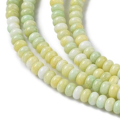 Ombre Effect Dyed Glass Beads Strands GLAA-C043-01H-1