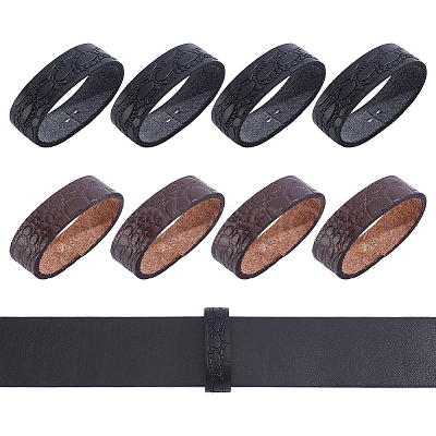 4Bags 2 Colors Cowhide Belt Loop Keepers FIND-PH0061-98B-1