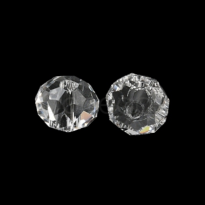 Transparent Electroplate Glass Beads GLAA-L046-02H-1