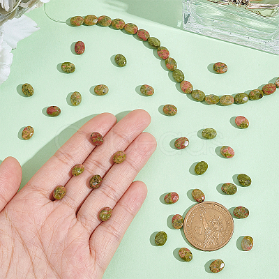 2 Strands Natural Unakite Beads Strands G-NB0004-30-1