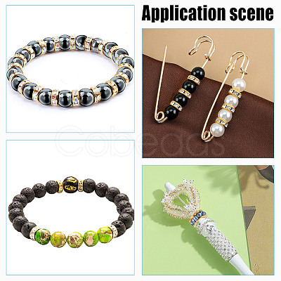 50Pcs Brass Spacer Beads RB-AR0003-23-1