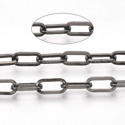 Unwelded Iron Paperclip Chains CH-S125-02E-B-1