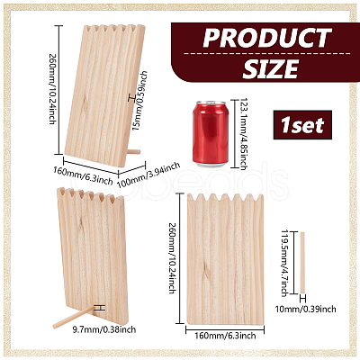 Wooden Neckalces Display Stands for Necklaces NDIS-WH0001-18-1