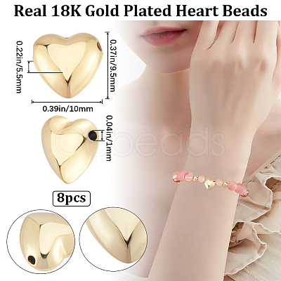 8Pcs Rack Plating Brass Beads KK-BBC0012-03-1
