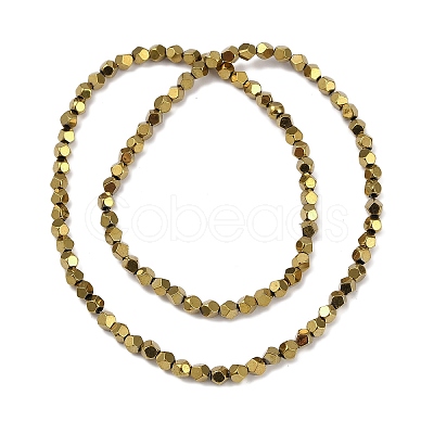 Electroplated Synthetic Non-magnetic Hematite Beads Strands G-A234-G03-01G-1