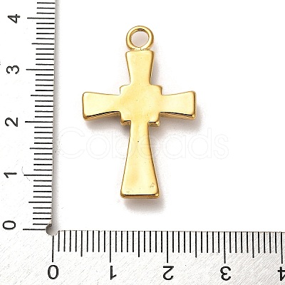 Real 18K Gold Plated 304 Stainless Steel Pendants X-STAS-M331-02A-G-1