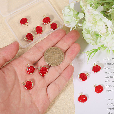 12Pcs Alloy Enamel Pendants FIND-CA0009-59-1