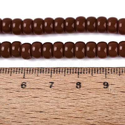 Opaque Glass Beads Strands GLAA-NH0002-B01-C03-1