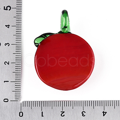 Handmade Lampwork Pendants LAMP-N034-02E-1