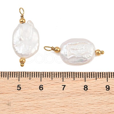 Natural Baroque Keshi Pearl Pendants PA-CBA0A45-07G-1