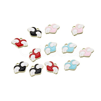 Alloy Enamel Pendants WG28591-03-1