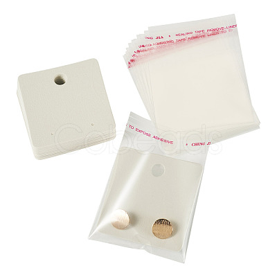 20Pcs Paper Earring Display Cards CDIS-TADJ0002-01D-1