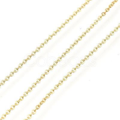 Rack Plating Brass Cable Chains CHC-M001-02G-01-1