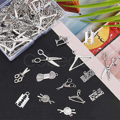 Tibetan Style Alloy Pendants TIBEP-PH0004-59AS-1