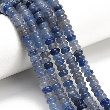 Natural Blue Aventurine Beads Strands G-Z110-B25-2x4mm-1