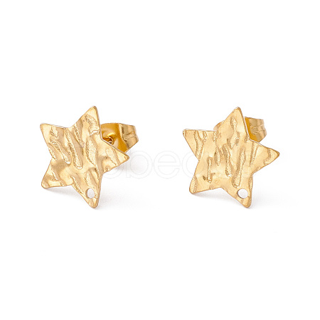 304 Stainless Steel Stud Earring Findings STAS-G270-02G-04-1