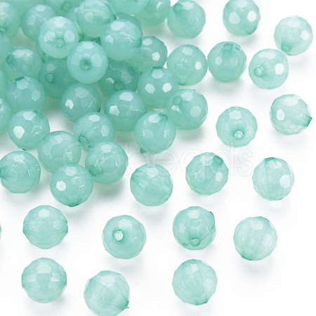 Transparent Acrylic Beads TACR-S154-62E-02-1