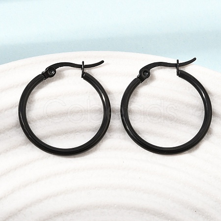 201 Stainless Steel Hoop Earrings SA-CBA4A0D-16EB-A-1