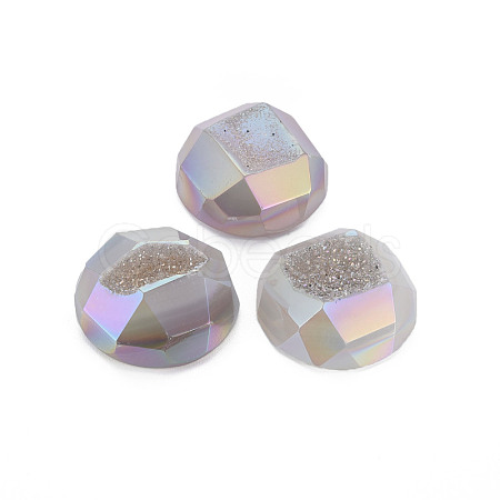 Natural Agate Crystal Cabochons G-N0326-90-1