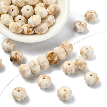40Pcs Resin Beads RESI-YW0005-84B-1