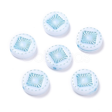 Opaque Acrylic Beads OACR-G016-07G-1
