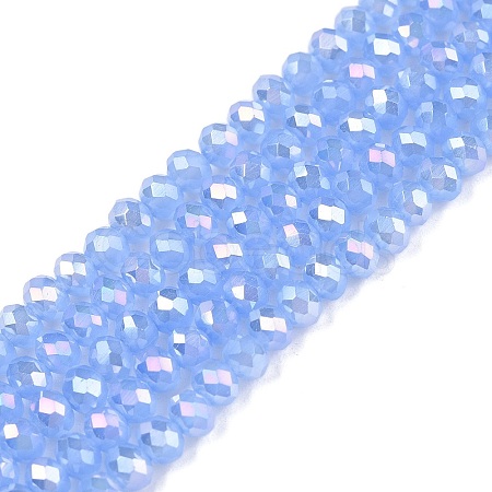 Electroplate Glass Beads Strands EGLA-A044-J3mm-B03-1