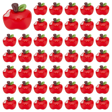 70Pcs Opaque Resin Cabochons RESI-ME0001-25-1