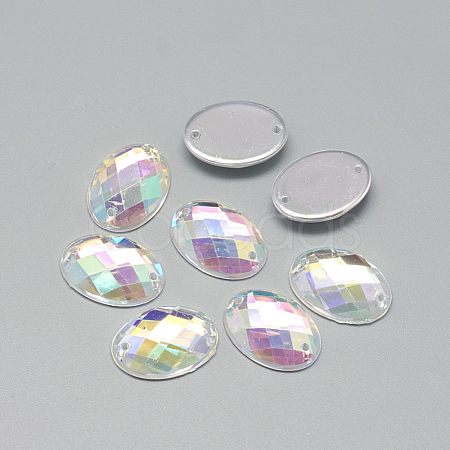 Sew on Rhinestone X-GACR-Q022-8x10-01-1